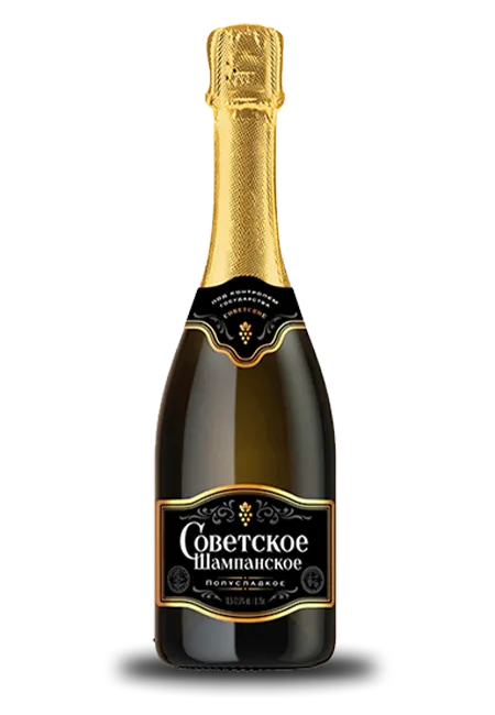 Вино Игристое Советское бел/плсл 11% 0.75л.