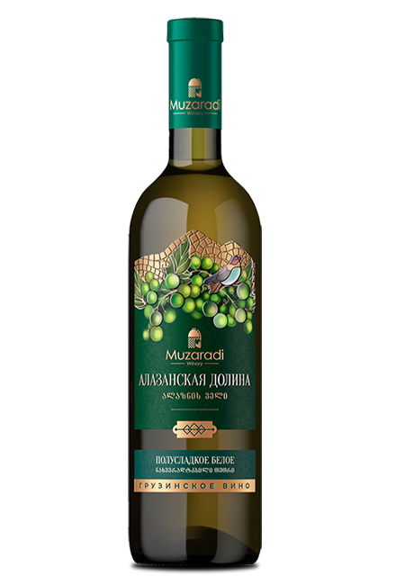 Вино Алазанская долина бел/плсл (Грузия)